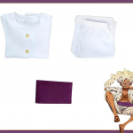 Anime One Piece Monkey D. Luffy Cosplay Kost&uuml;&uuml;m Halloweeni &Uuml;likonnad Threepiecesuit,XS