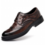 Klassikaline Itaalia Stiil Meeste Derby Formaalne Jalan&otilde;u Karj&auml;&auml;ri Kontori Nahast Jalan&otilde;ud Terava Ninaga K&auml;sitsi Valmistatud &Auml;ri Pulma Kinga 38 pruun