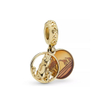 Pandora L&otilde;vi Kuningas Simba ja Mufasa Muster Ripats Unisex ripats Kuldne 768262ENMX Box