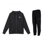 Nike Club Prantsuse Frotee T&auml;is-t&otilde;mblukuga Huppar Meestele Must BV2649-010 M
