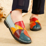 Mitmev&auml;rvilised Naiste Mokassiinid Retro Naiste Lamedad Kingad Pehmed Naiste Slip-onid Patchwork Naiste Mokassiinid Suur Suurus 43 Rasteiras Femininas 35 kollane