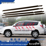 Toyota RAV4 (09-18) Aknaklaasi v&auml;limine liist Ukse vee deflektori tihendiriba 09-13 Model, Rear Left Black - Window Trim