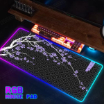 RGB Sakura Mount Fuji Hiirematt 900x400 LED Valgustusega kaasaskantav valgustus kawaii vaip XXL M&auml;nguri Arvuti UUS taustavalgustusega laua matt RGB300x600x3mm