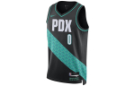 Nike Nba Damian Lillard Portland Trailblazers City Edition Swingman S&auml;rk DO9608-010 XL