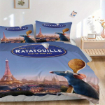 3 tk Ratatouille tr&uuml;kitud tekikottide komplekt Pehme ja mugav tekikott magamistoa, k&uuml;lalistetoa voodipesukomplekt B080 135x200cm blue
