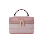 MICHAEL KORS Jet Set Item Kuldne Metallist Riistvara Kunstnahast &Otilde;la Crossbody K&auml;ekott Keskmine Naiste V&auml;ljaspool Valge ja Roosa P&otilde;hipakett (kott + tolmukott) kuld