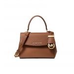 MICHAEL KORS Ava kirjalogo klapp &uuml;hev&auml;rviline igap&auml;evane k&auml;ekott nahast &uuml;hes &otilde;las v&otilde;i &uuml;le &otilde;la kandmise k&auml;ekott mini naiste pruun pruun