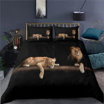 Luksuslik 3D Loom Tiiger L&otilde;vi Prindiga Kodu Elutoa Mugav Tekikoti Komplekt Padjap&uuml;&uuml;r Voodipesu Komplekt Queen ja King EU/USA/AU/UK Suurus 135x200cm