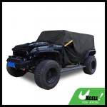 Motoforti autokate Jeep Wrangler JK JL Hardtopile 2/4 ust 2007-2021 V&auml;listingimustesse Tuulekindel Veekindel 210D Oxford Kaitse