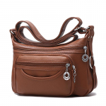 Naiste Crossbody pehmest nahast kott Nahast k&auml;ekott Rahakott vabaaja kerge &otilde;lakott 31*11*19cm