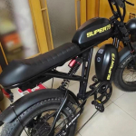 55cm Integreeritud sadulapadi nahk retroiste Pikendatud Modifikatsiooni tarvikud Sobib Super73 Super 73 S1 S2 RX Y1 black NO Logo