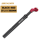 ZOOM Rattas&uuml;steemiga sadulapost 27.2/31.6/28.6/30.4/30.8/33.9mm MTB amortisaatoriga sadulapost 350mm Jalgrattaosad Red 27.2mm