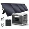 USA ladu 2400W 2160Wh Kaasaskantav p&auml;ikeseenergiajaam 200W p&auml;ikesepaneeliga telkimiseks P&auml;ikesegeneraator Kaasaskantav salvesti 2400W+200W 2160WH US