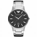 Emporio Armani AR2457 Meeste Renato Kell Must 43mm h&otilde;be