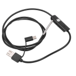 AN100‑3.9 3,9 mm endoskoop K&otilde;rglahutuslik kontrollkaamera Torustik Mobiiltelefon LED-boorskoop Autot&ouml;&ouml;stusele Painduv juhe 3,5 m / 11,5 jalga ABS gray