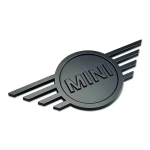 3D metallist auto tagumine embleem Mini Cooper F55 F56 F54 Countryman Clubman JCW R56 R60 F60 Esimene embleem Kleebisega Tarvikud hsgql22 black