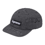 Supreme FW24 N&Auml;DAL 9 Laserl&otilde;ikega Denim Camp Cap Unisex SUP-FW24-2212 F black