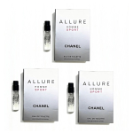 Chanel Allure Homme Sport Tualettvesi Proovipudel Pihustiga 1.5ml Meestele three pcs