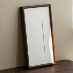 Tammepuidust kalligraafia pildiraam Stabiilne konstruktsioon Pikaajaline s&auml;ilitamine Kunstin&auml;itused Kodu kaunistamine Kalligraafia kollektsioonid 10x30cm white