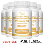 Xemenry B3-vitamiini kapslid 1000 mg 120 tk &mdash; Igap&auml;evane heaolu, Toitumistugi, Antioks&uuml;dantne tugi 120*5