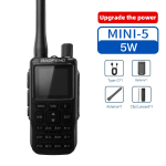 BAOFENG MINI-5 Kaasaskantav Transiiver Mini Kerge H&auml;iretevastane Selge Heli Tsiviil Kahepoolne Raadio Ises&otilde;it V&auml;ljas Telkimine USB Plug