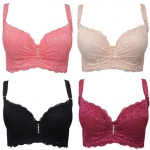Lady Lace Rinnahoidja Pesu Push-Up Polsterdatud alustraadiga Seksikas rinnahoidja 42D beež