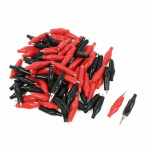 20 tk 45 mm metallklambriga elektriline klamber sondim&otilde;&otilde;turi testimiseks, must ja punane 20PCS 28mm