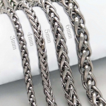 3/4/5/6MM MENS-i roostevabast terasest nisust punutud kettkaelakee 3.0