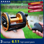 Trolling kalap&uuml;&uuml;k Rulltrumli p&uuml;&uuml;giratas 6.1 :1 kiire hammasratas 3 kuullaagrit Right Hand