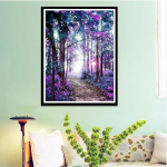 Maastik uustulnuk Isetegija kristall t&auml;ispuur ruudukujuline 5D teemantmaal maastik puu ristpistes 20*30 cm