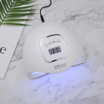 X5 MAX UV LED-lamp k&uuml;&uuml;nekuivati ​​koos automaatse sensoriga LCD-ekraaniga 45 LED k&uuml;&uuml;nekuivati ​​lamp manik&uuml;&uuml;ri geeli jaoks valge