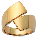 Bague Plaqu&eacute; Or 'P&eacute;n&eacute;lope' dor&eacute; - 18 mm 54 kuld