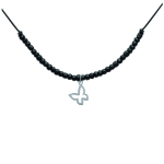Les Tr&eacute;sors De Lily [J0087] - h&otilde;bedane k&auml;ev&otilde;ru 'Butterfly' must h&otilde;be - 55x17 mm h&otilde;be