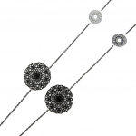 Les Tr&eacute;sors De Lily [L5801] - Collier cr&eacute;ateur 'Carmen' noir must