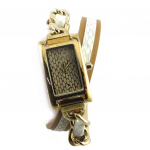 Morgan [N2415] - Montre cr&eacute;ateur 'Morgan' dor&eacute; beige (Garden Party) valge