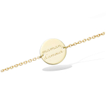 Les Tr&eacute;sors De Lily [Q6822] - Bracelet Plaqu&eacute; or 'Maman d'Amour' - 12 mm kuld