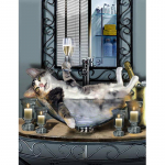 DIY teemantmaalikomplekt Fortune Cat Crystal teemantmaalimise &uuml;mmargune kodukaunistus 20X30CM