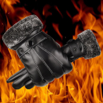 Meeste talvesoojad nahast mootorratta suusad lume lumelauakindad 24CMX4CMX3CM must