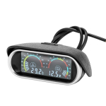 2-&uuml;hes universaalsed 12,0 V/24 V vedelkristallkristallekraaniga auto digitaalsed horisontaalm&otilde;&otilde;turid, &otilde;lik&uuml;tuse pinge n&auml;idikud mitmev&auml;rviline