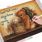 Teemanttikandid karu kivikivi komplekt Uus saabumine 5D DIY Teemantmaaling Multifilm Mosaiik Kodukaunistus Full Round (20X30CM)
