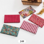 5 tk / partii Tr&uuml;kitud Patchwork Doll K&auml;sitsi valmistatud aksessuaarid Puuvillane kangas Lillekangad isetegemiseks 14