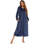 Naiste t&otilde;mblukuga pliisist fliisist hommikumantel kapuutsiga soe pikk hommikumantel hommikumantel talvine hubane lukuga lamamistool magamisriided majamantel puhkeriided &ouml;&ouml;s&auml;rk M