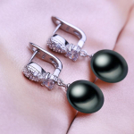 SENIKO 8-9mm naturaalsed mageveep&auml;rliga k&otilde;rvar&otilde;ngad, geomeetria disain, mood, kuubik, tsirkooniumoksiidi klambriga k&otilde;rvar&otilde;ngad naistele k&otilde;rvar&otilde;ngad t&uuml;drukule kingitus valge