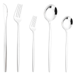 5 tk musta kullaga s&ouml;&ouml;giriistade komplekt &otilde;htus&ouml;&ouml;gi nuga magustoidu kahvel lusikas s&ouml;&ouml;giriistade komplekt roostevabast terasest lauan&otilde;ud Western Kiechen h&otilde;ben&otilde;ud h&otilde;be