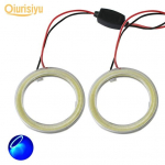 2 tk/komplekt 9-14 V COB LED Angel Eyes auto auto S&otilde;iduki r&otilde;ngad Esitule pirni Lamp Quicken autotarvikud 60 mm sinine