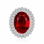 SACE GEMS Vintage Luxury Tsirkoonist avamiss&otilde;rmus naistele Ehted Pulmalubadus Peokingitus open punane