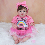 3D-marmorist tekstuuriga naha n&auml;htavad veenid 50 CM pehme silikoonist Reborn Girl beebinuku m&auml;nguasi riidest kehaga finished doll