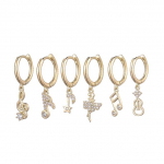 ANENJERY tsirkoonist tantsut&uuml;druku muusika s&uuml;mboolsed k&otilde;rvar&otilde;ngad naistele loominguline kuldne 6-osaline k&otilde;rvar&otilde;ngakomplekt hulgim&uuml;&uuml;k kuld