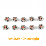10 tk raadio potentsiomeeter Rv12Mm B103 B503 v&otilde;imsusv&otilde;imendi helitugevuse potentsiomeeter 10K straight