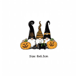 K&otilde;rvits Gnoomid Triikida plaastrid Kuumuspress Rakendatud isetehtud kapuutsid Riided Kleebised P&otilde;randad Ropa kleebis Kunst K&auml;sit&ouml;&ouml; Halloweeni kingitused 8x6.3cm